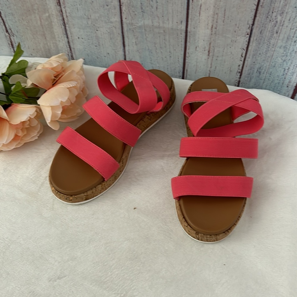 NWOT DV by DOLCE VITA Slink Girls Elastic Wedge Sandals - Picture 6 of 6